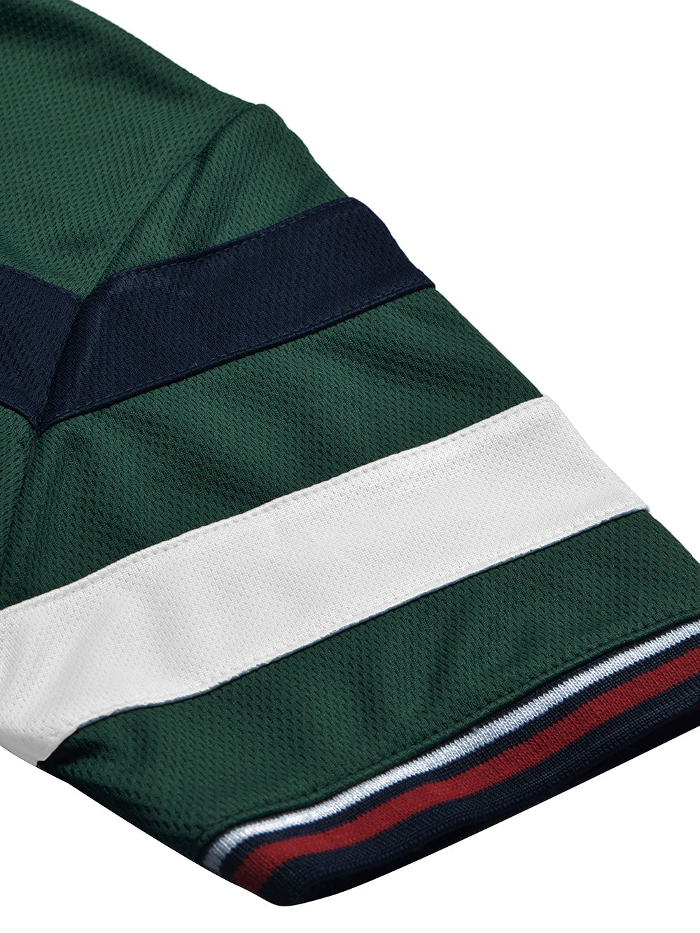 LV Summer Dry Fit Polo Shirt For Men-Green with Stripe-BE1564/BR13780