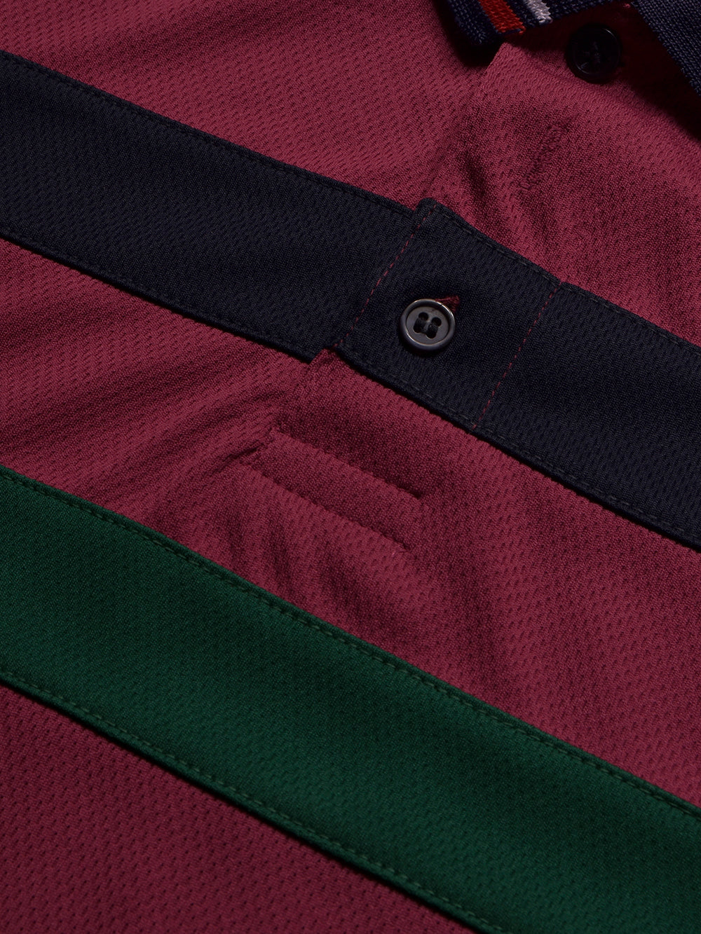 LV Summer Dry Fit Polo Shirt For Men-Light Maroon with Stripe-BE1502/BR13746