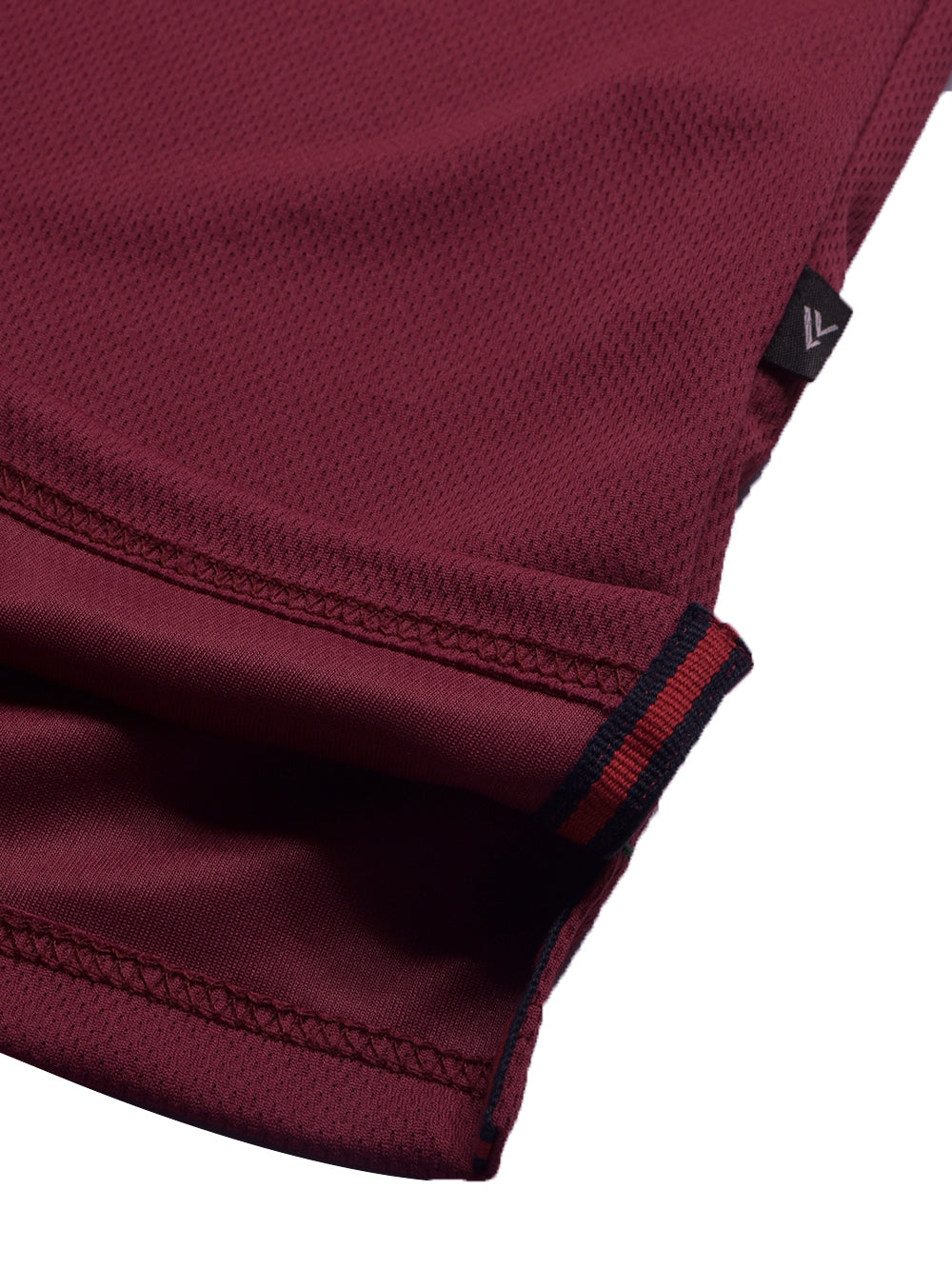 LV Summer Dry Fit Polo Shirt For Men-Light Maroon with Stripe-BE1502/BR13746