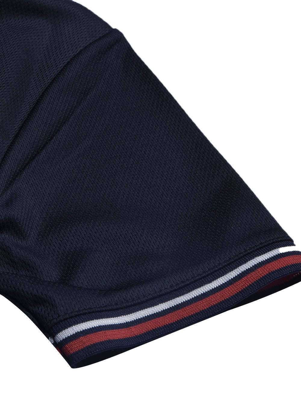 LV Summer Dry Fit Polo Shirt For Men-Navy with White & Blue Panels-BE1742/BR13923