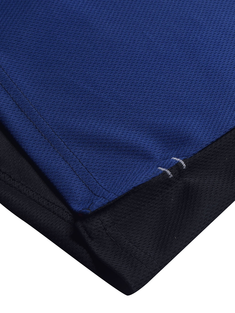 LV Summer Dry Fit Polo Shirt For Men-Navy with White & Blue Panels-BE1742/BR13923