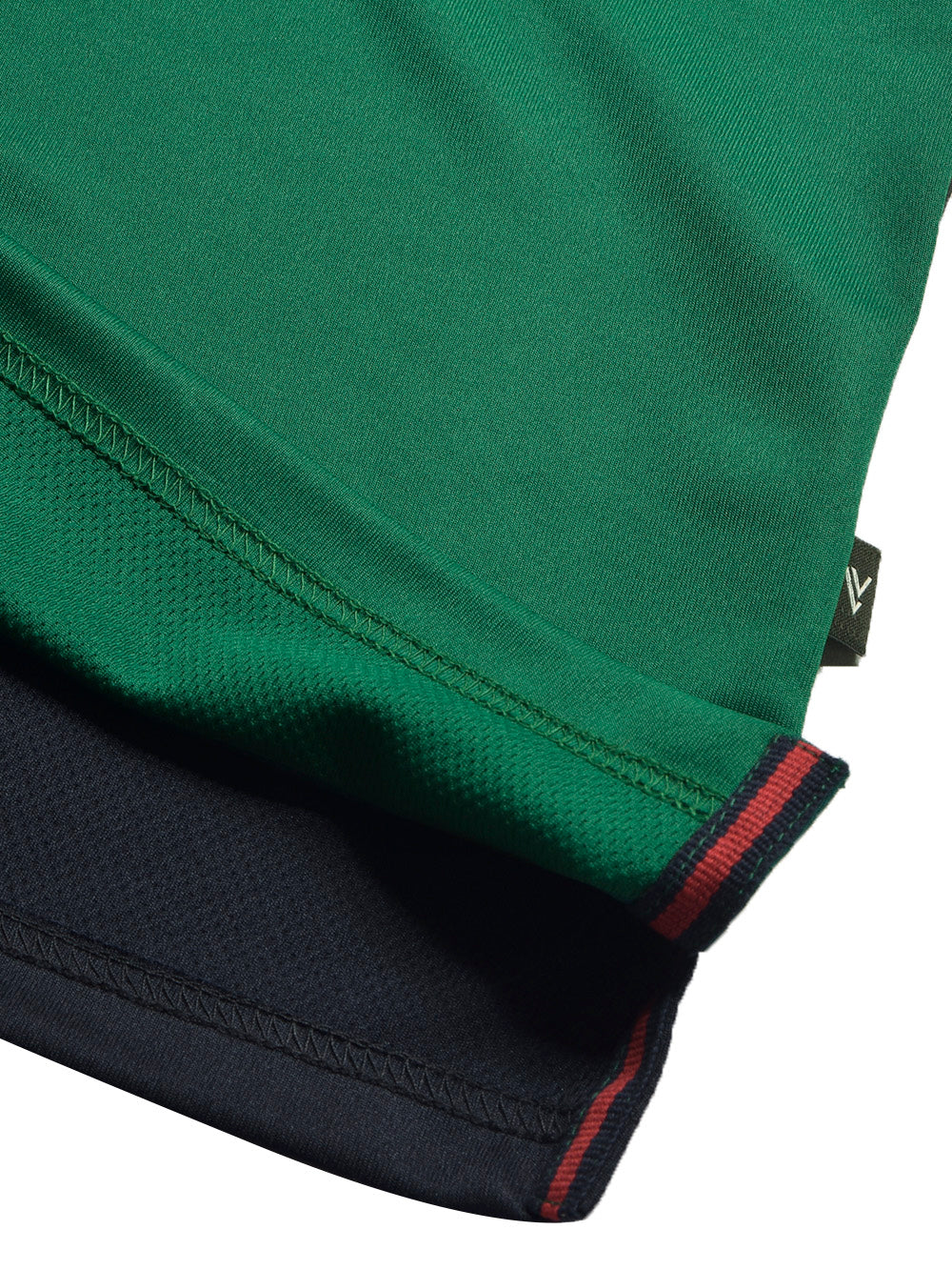 LV Summer Dry Fit Polo Shirt For Men-Navy with White & Green Panel-BE1394/BR13634