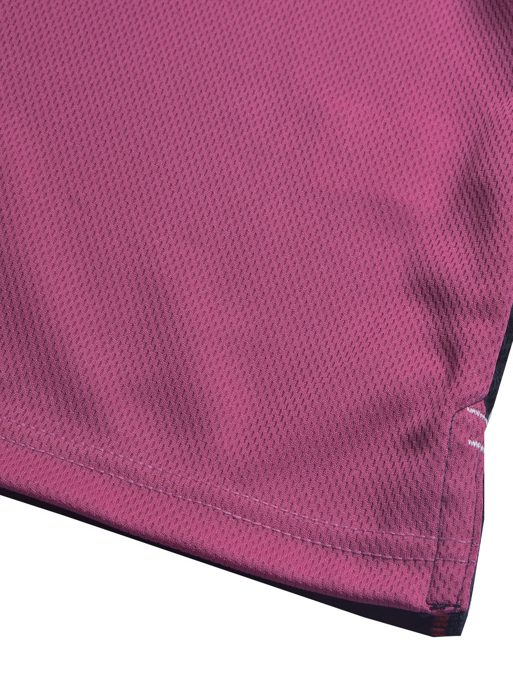 LV Summer Dry Fit Polo Shirt For Men-Navy with White & Pink Panels-BE1708/BR13917