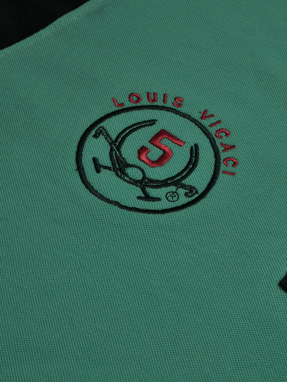LV Summer Polo Shirt For Men-Cyan Green & Dark Navy-BE858/BR13096