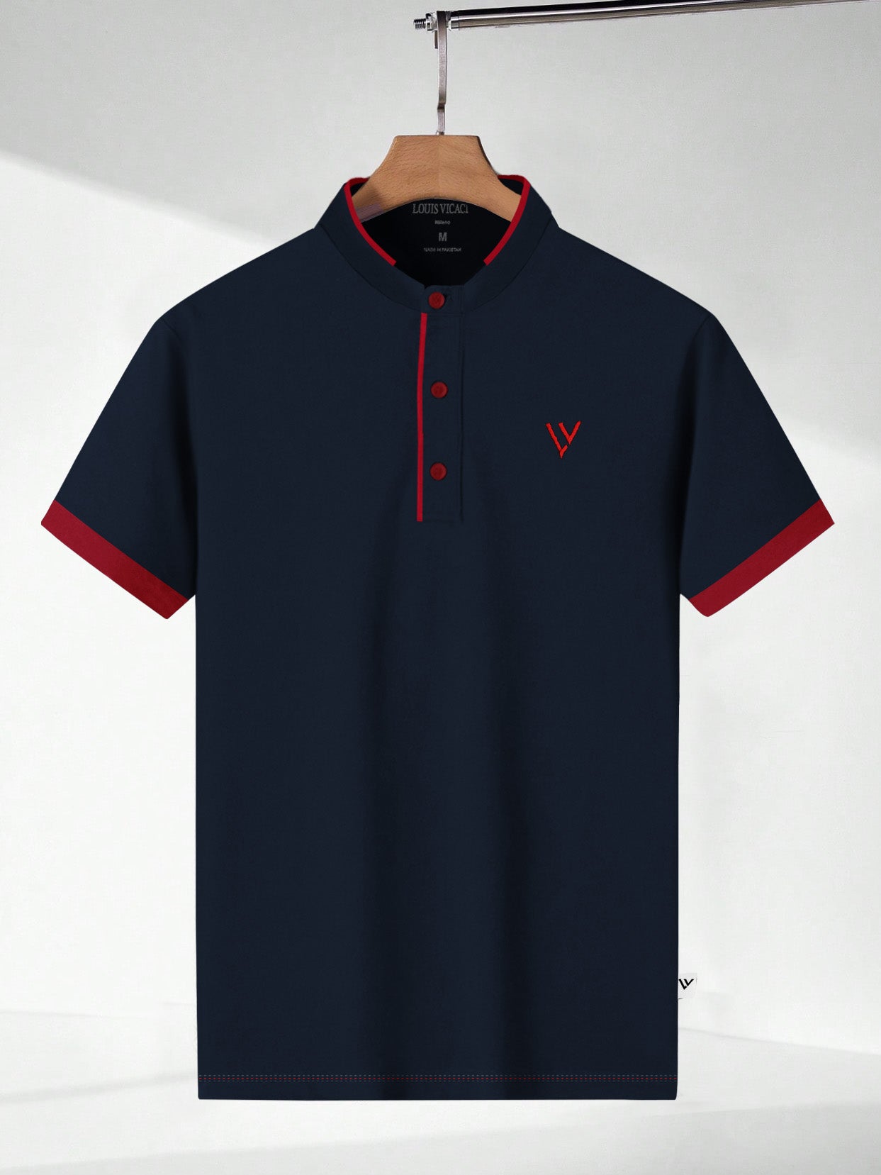 LV Summer Polo Shirt For Men-Dark Navy-BE729/BR12980