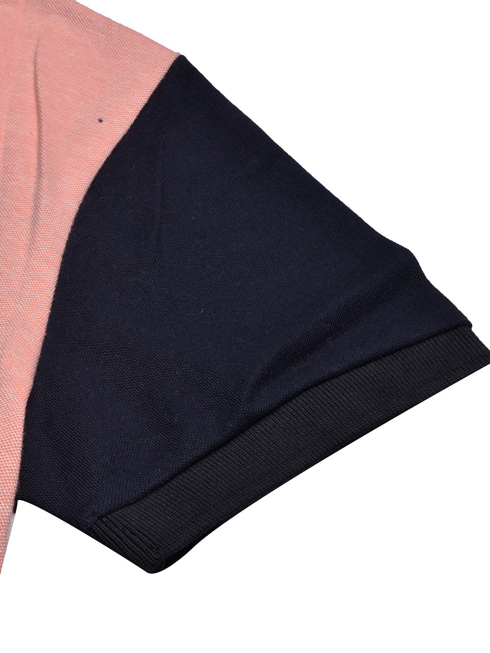 LV Summer Polo Shirt For Men-Light Orange Melange & Dark Navy-BE852