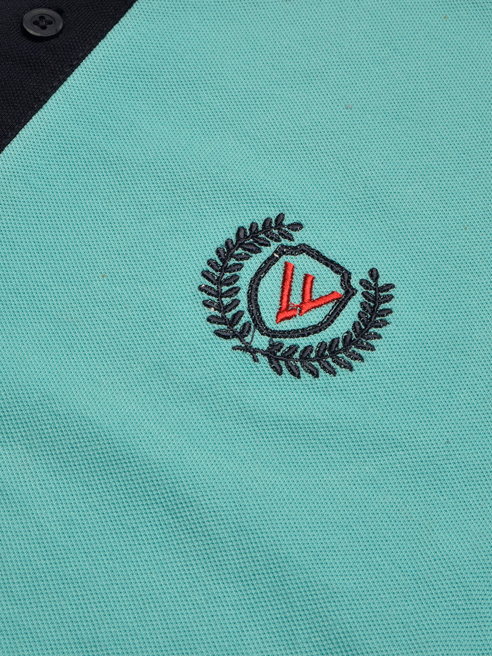 LV Summer Polo Shirt For Men-Light Sky & Dark Navy-BE849