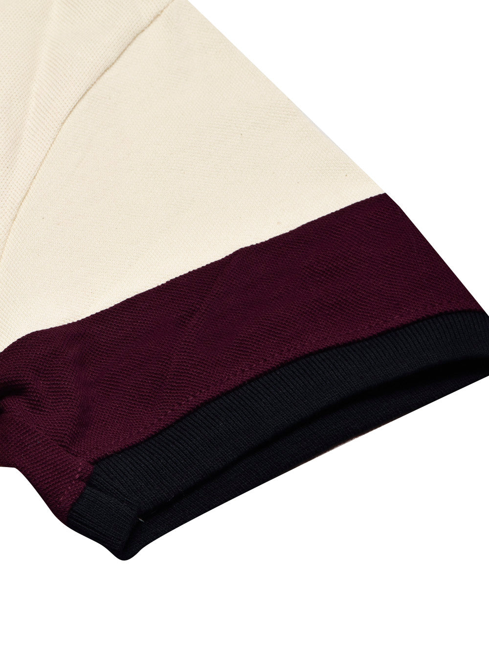 LV Summer Polo Shirt For Men-Off White with Indigo & Navy Panel-BE868/BR13108