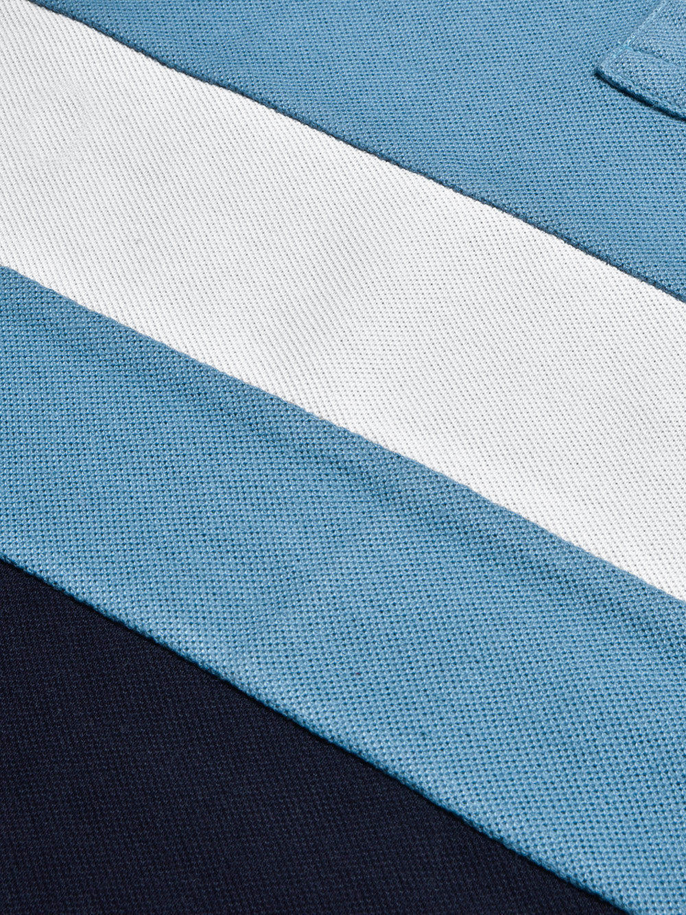 LV Summer Polo Shirt For Men-Slate Blue with White & Navy Panel-BE872/BR13111