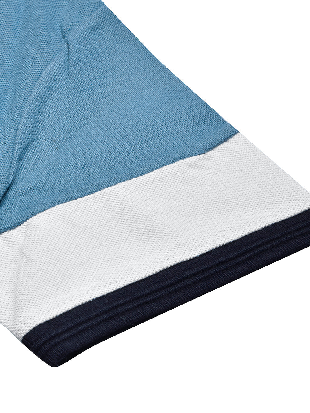 LV Summer Polo Shirt For Men-Slate Blue with White & Navy Panel-BE872/BR13111