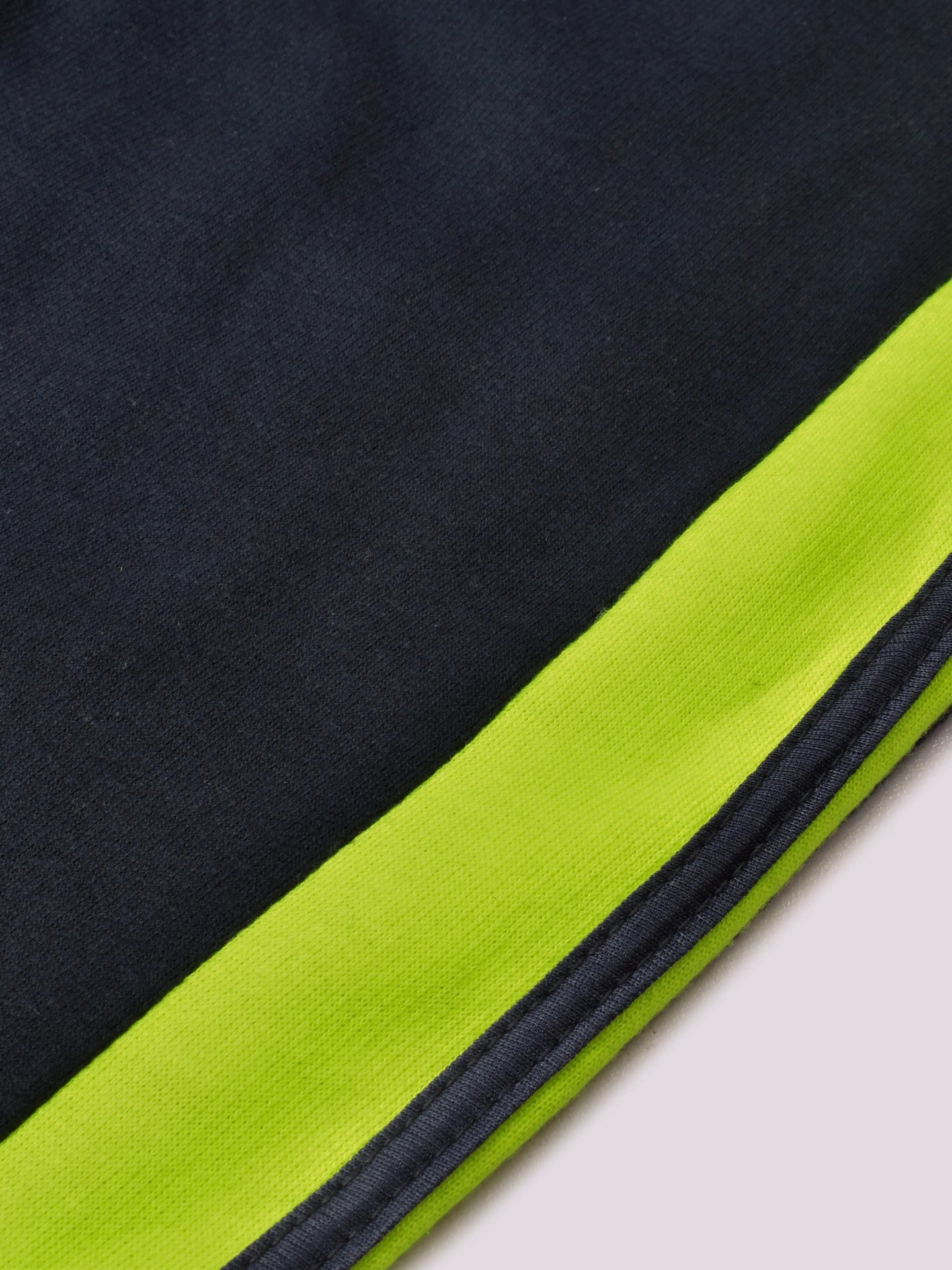 Louis Vicaci Fleece Zipper Tracksuit For Ladies Navy with Lime Green Stripe-RT2120