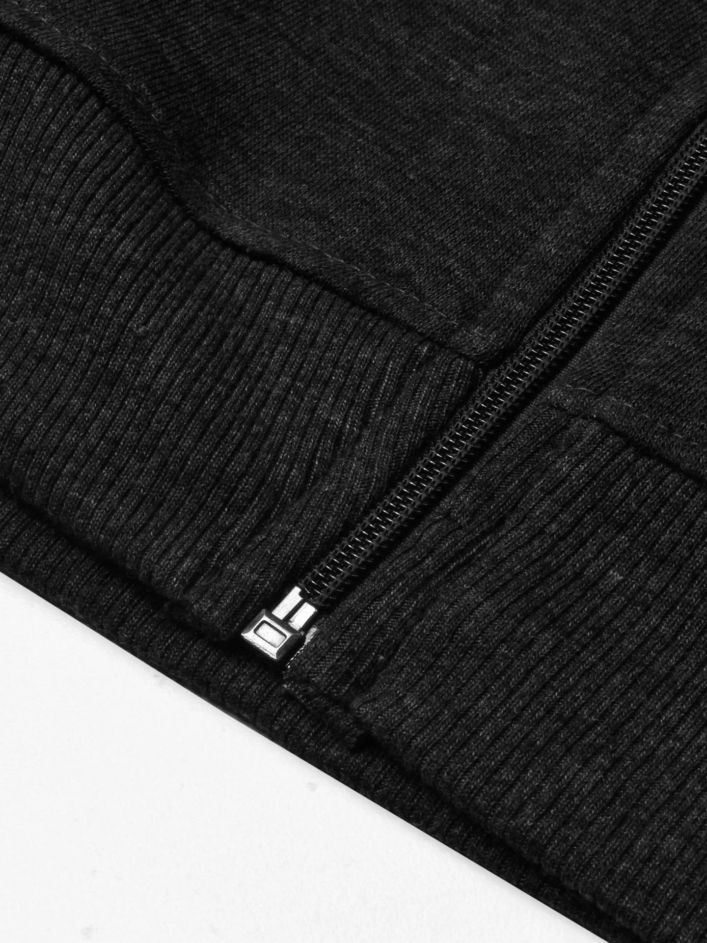 Louis Vicaci Fleece Zipper Tracksuit For Men Charcoal Melange-RT2124