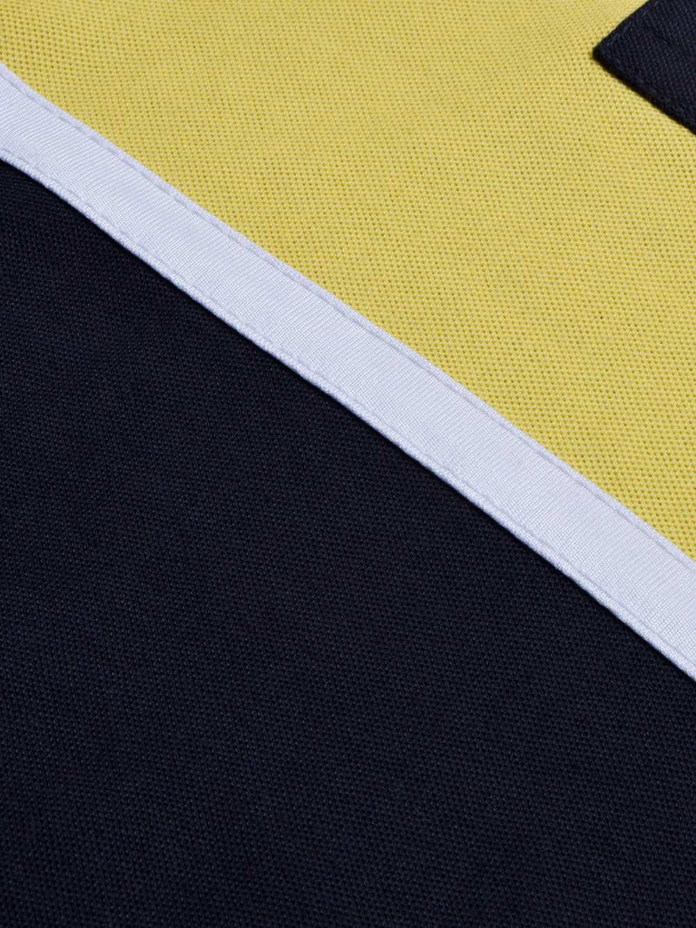 Louis Vicaci P.Q Long Sleeve Henley Shirt For Men-Mid Navy with Yellow-BE955/BR13203