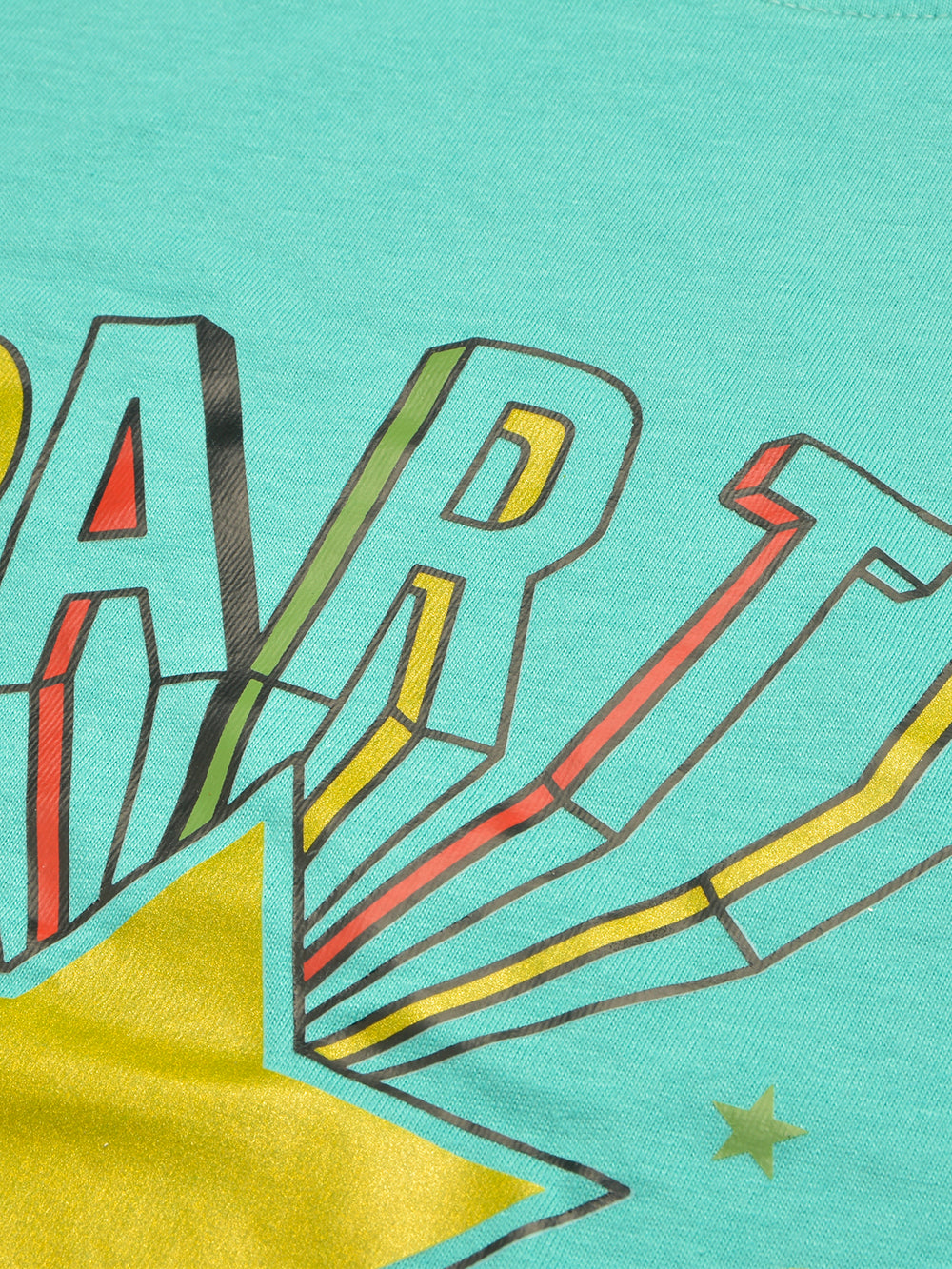 Louis Vicaci Single Jersey Tee Shirt For Kids-Cyan-BE1180/BR13421