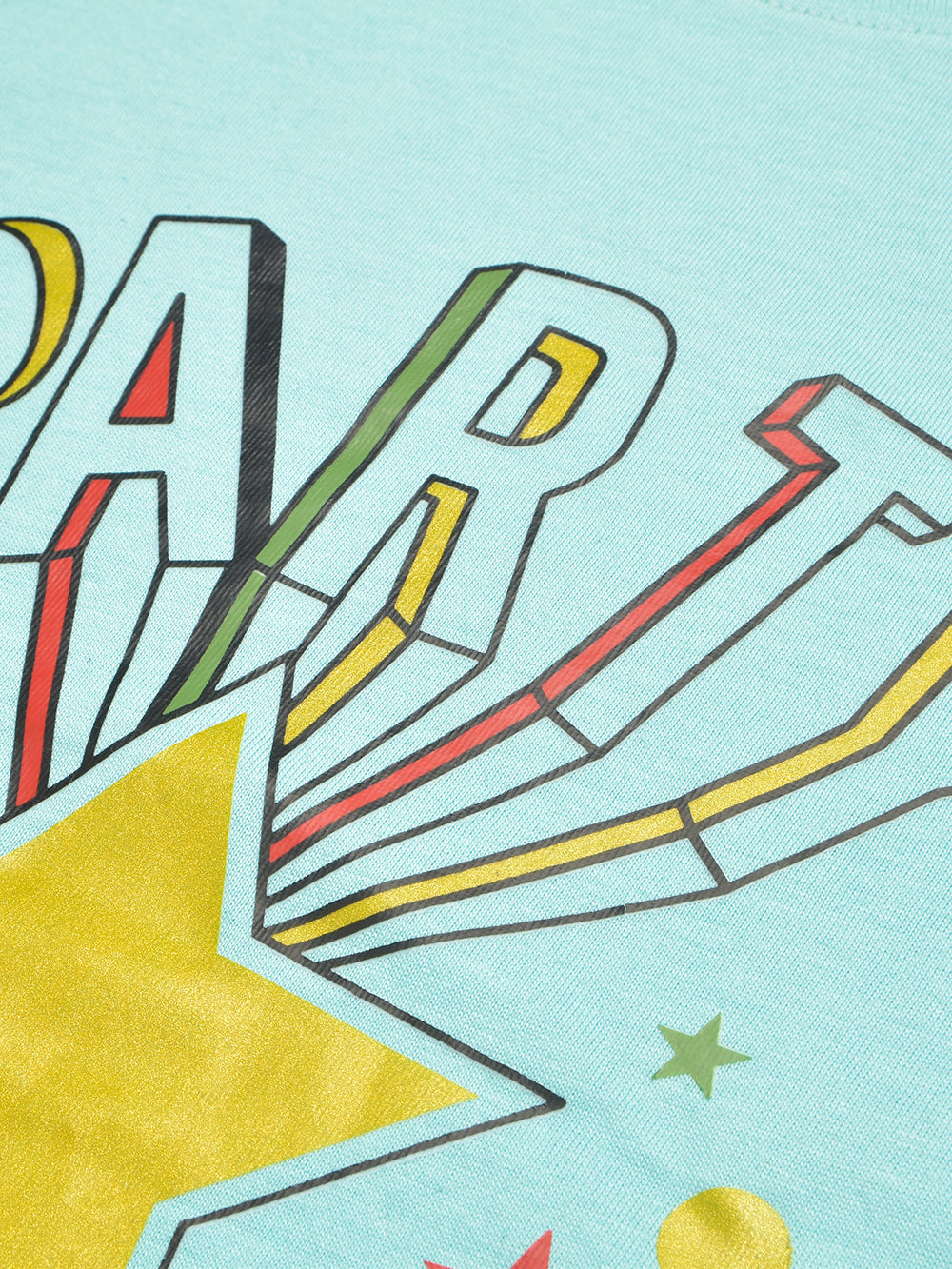 Louis Vicaci Single Jersey Tee Shirt For Kids-Light Cyan-BE1181/BR13422