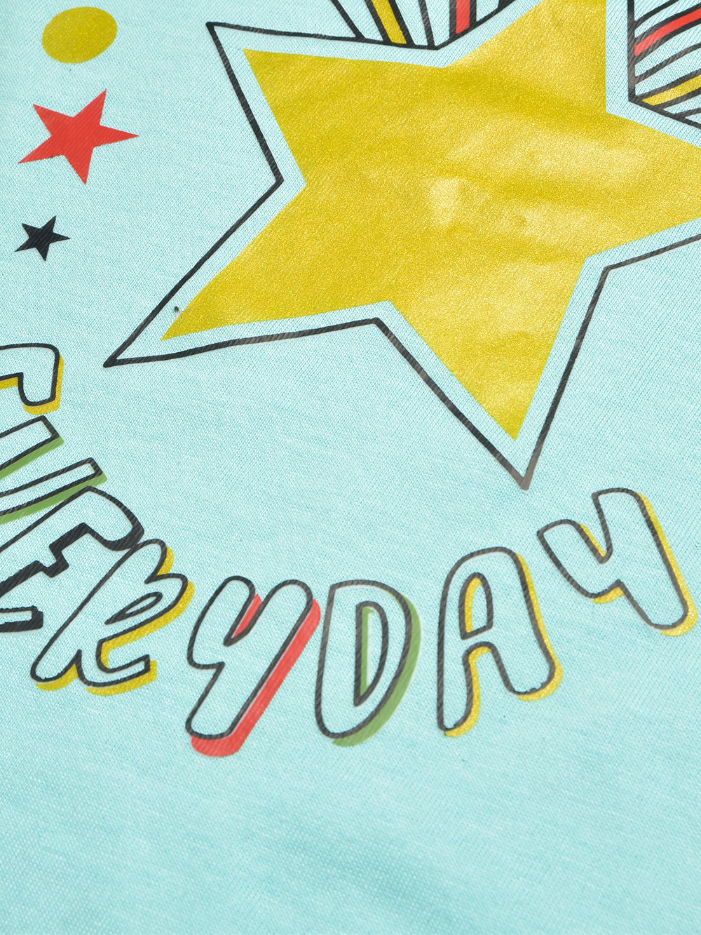 Louis Vicaci Single Jersey Tee Shirt For Kids-Light Cyan-BE1181/BR13422