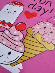 Louis Vicaci Single Jersey Tee Shirt For Kids-Magenta-BE841/BR13080