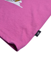 Louis Vicaci Single Jersey Tee Shirt For Kids-Magenta-BE841/BR13080