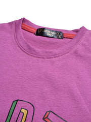 Louis Vicaci Single Jersey Tee Shirt For Kids-Magenta-BE843/BR13082