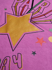 Louis Vicaci Single Jersey Tee Shirt For Kids-Magenta-BE843/BR13082