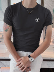 Louis Vicaci Summer T Shirt For Men-Dark Grey-BE952/BR13200