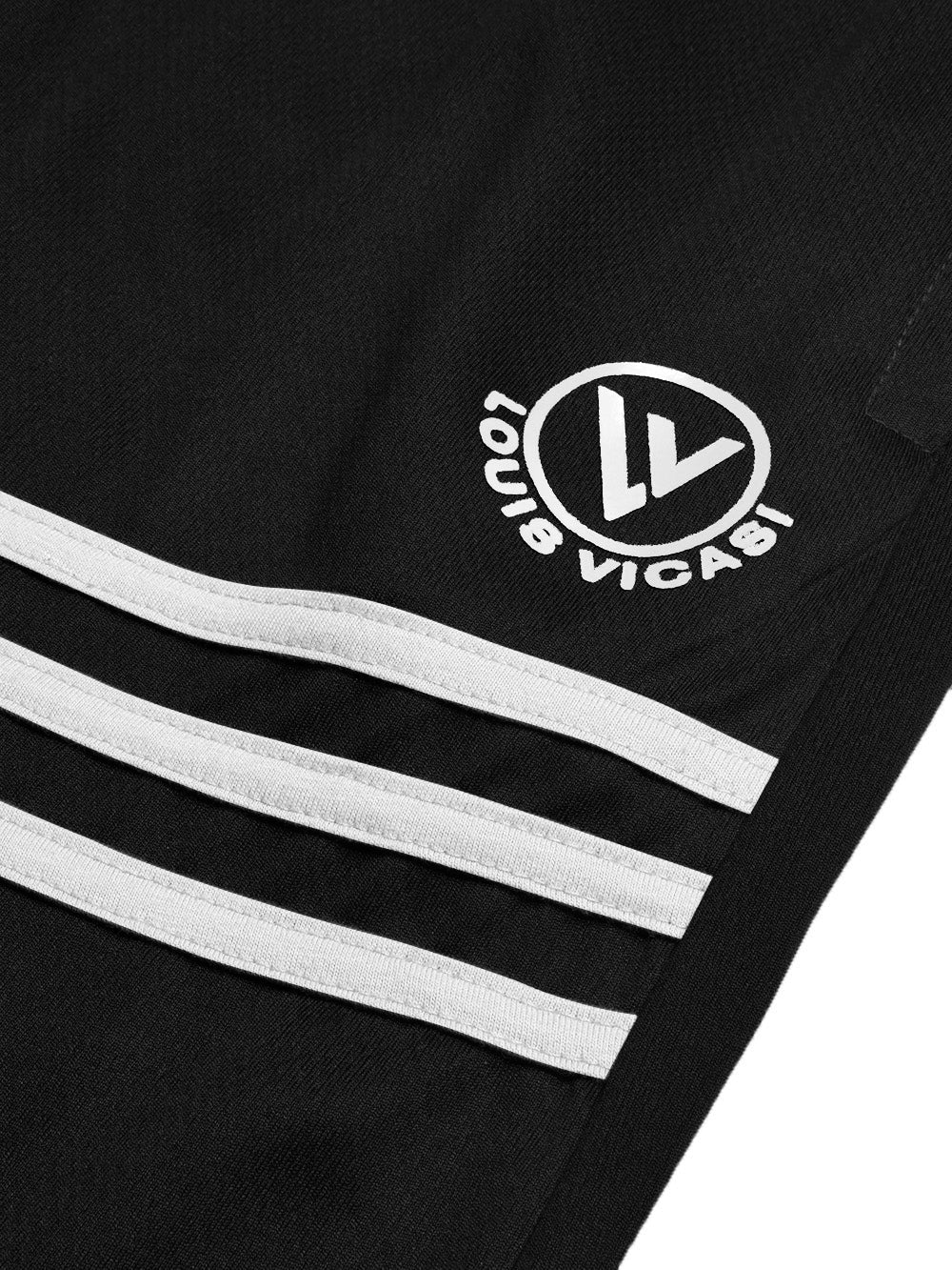 Louis Vicaci Summer Active Wear Tracksuit For Men-Black-SP1708/RT2415