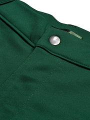 Louis Vicaci Interlock Stretchy Slim Fit Pent For Men-Dark Green-BR13259