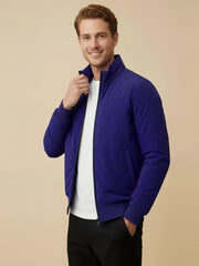 Payper Winter Zipper Mockneck Jacket For Men-Royal Blue-PH11