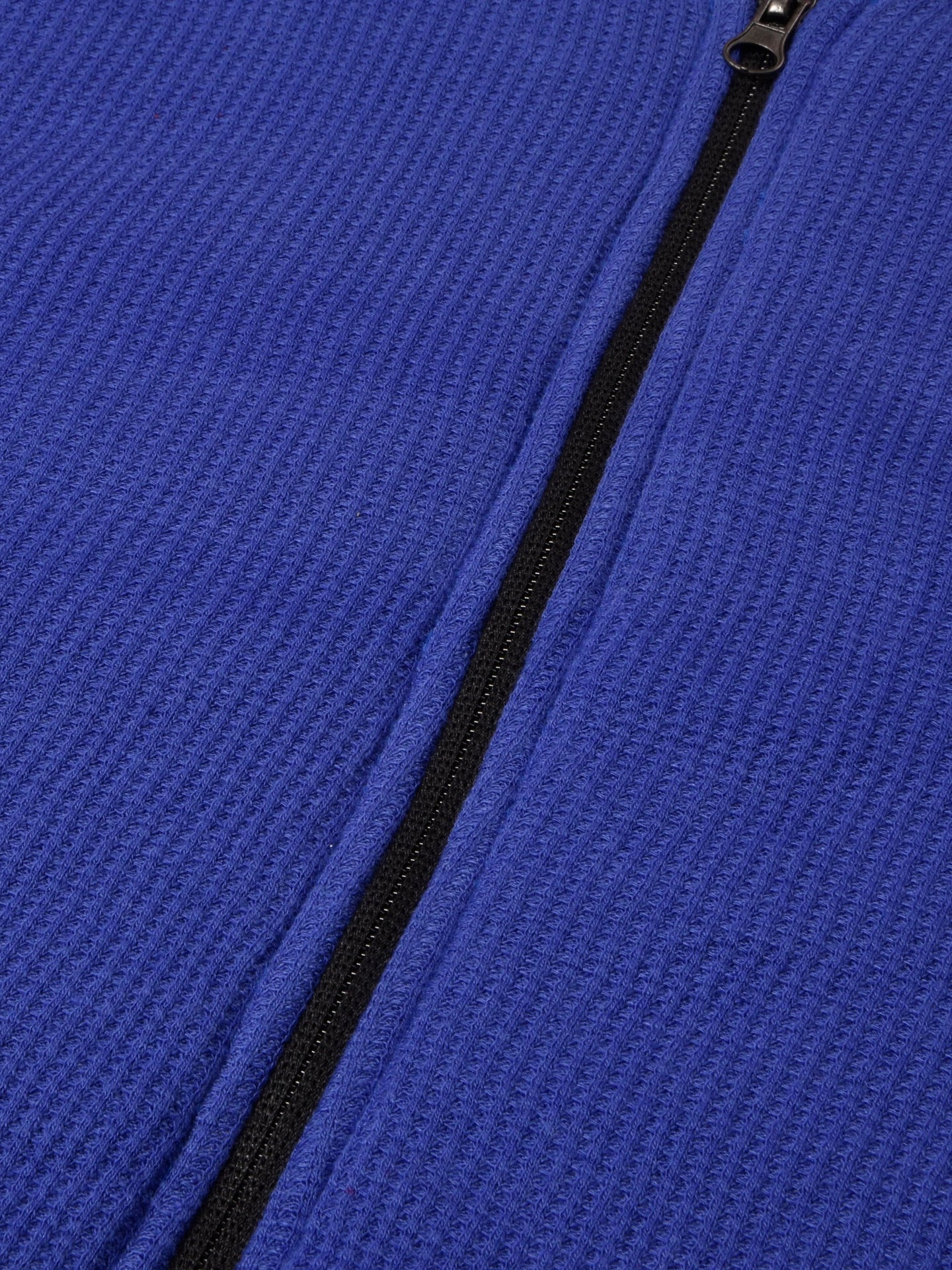 M&S Zipper Fur Bomber Jacket For Men-Royal Blue-SP06