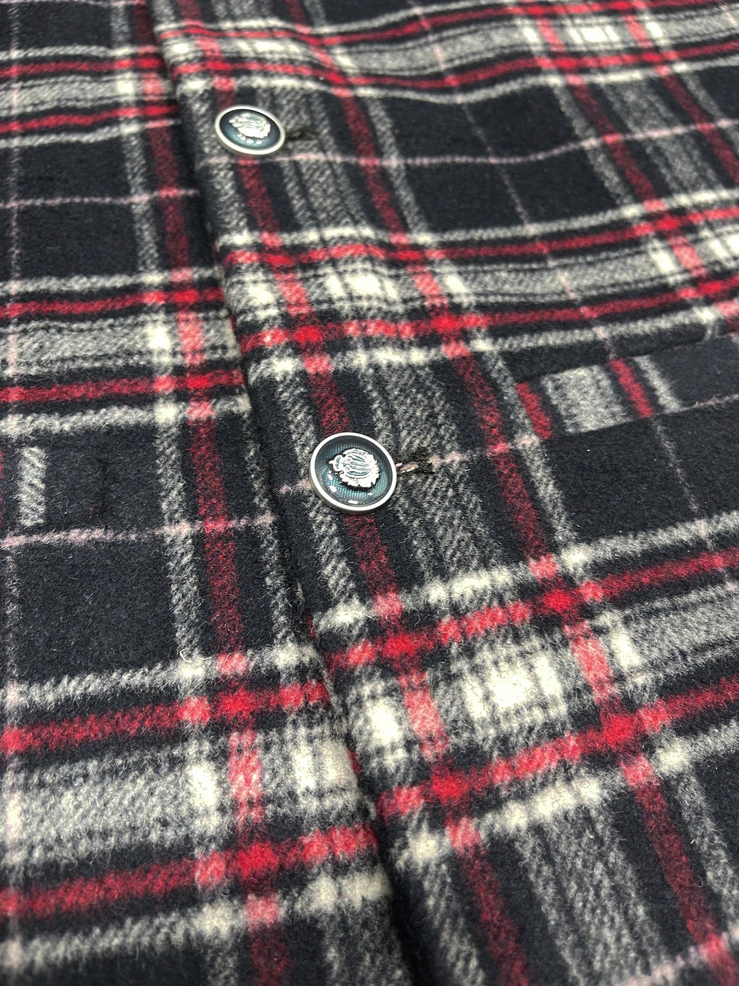 Men’s Premium Checkered Wool Waistcoat Black-WC04