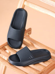 Men's Premium Flip Flop Fashion Slides-Dark Grey-BE2552
