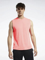 NK Terry Fleece Sleeveless Sweatshirt For Men Pink-SP85
