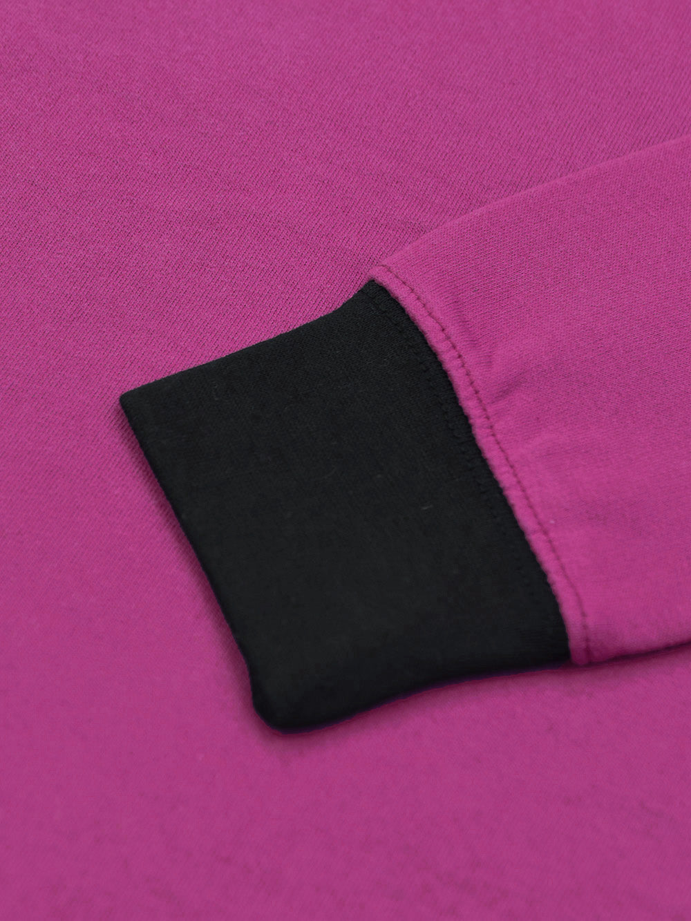 NK Fleece Funky Style Sweatshirt For Men-Magenta with Black-BE2502