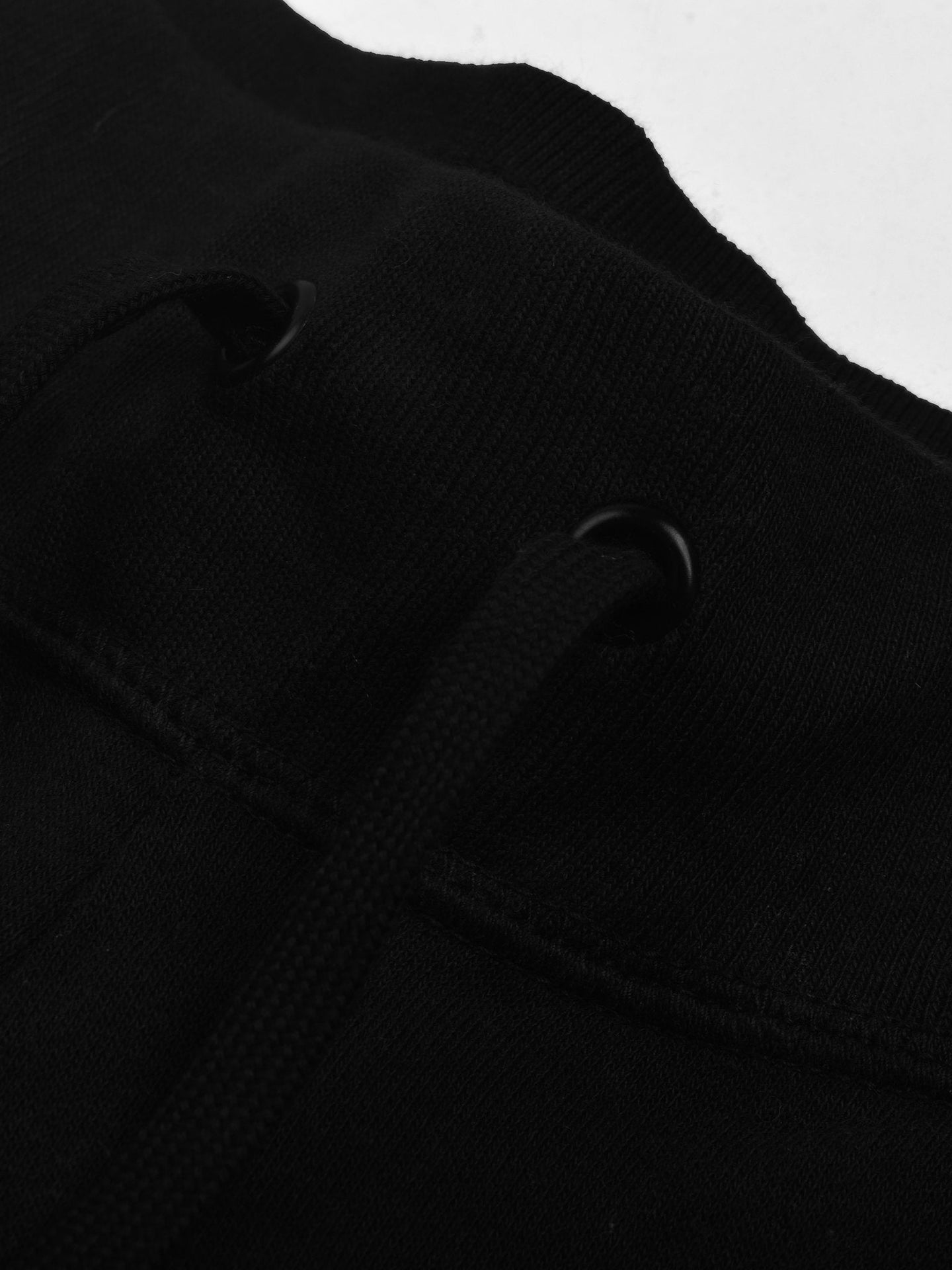 NK Terry Fleece Gathering Bottom Trouser For Ladies-Black-BE2190