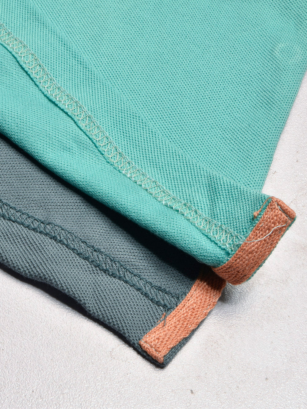 NXT Summer Polo Shirt For Men-Cyan Green with Grey & Navy-BE800/BR13041