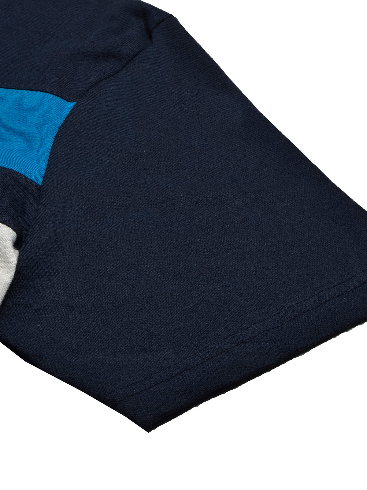 NXT Summer Polo Shirt For Men-Dark Navy With Cyan & White Stripe-BE692/BR12945