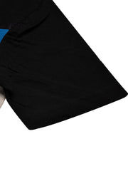 NXT Summer Polo Shirt For Men-Dark Navy With Black & White Stripe-BE707/BR12960