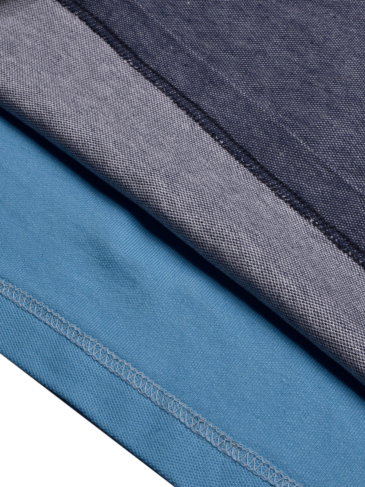 NXT Summer Polo Shirt For Men-Navy Melange with Sky & Yellow Stripe-BE754/BR13001