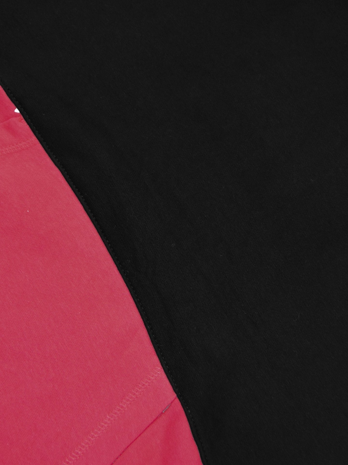 Next Fleece Pullover Hoodie For Men-Pink with Black Panel-BE188