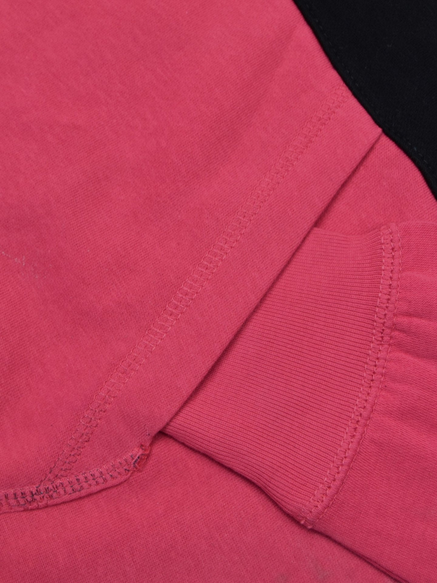 Next Fleece Pullover Hoodie For Men-Pink with Black Panel-BE188