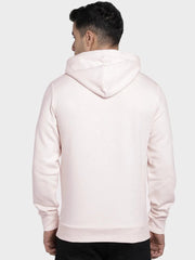 Wound UP Fleece Pullover Hoodie For Men-Light Pink-SP328