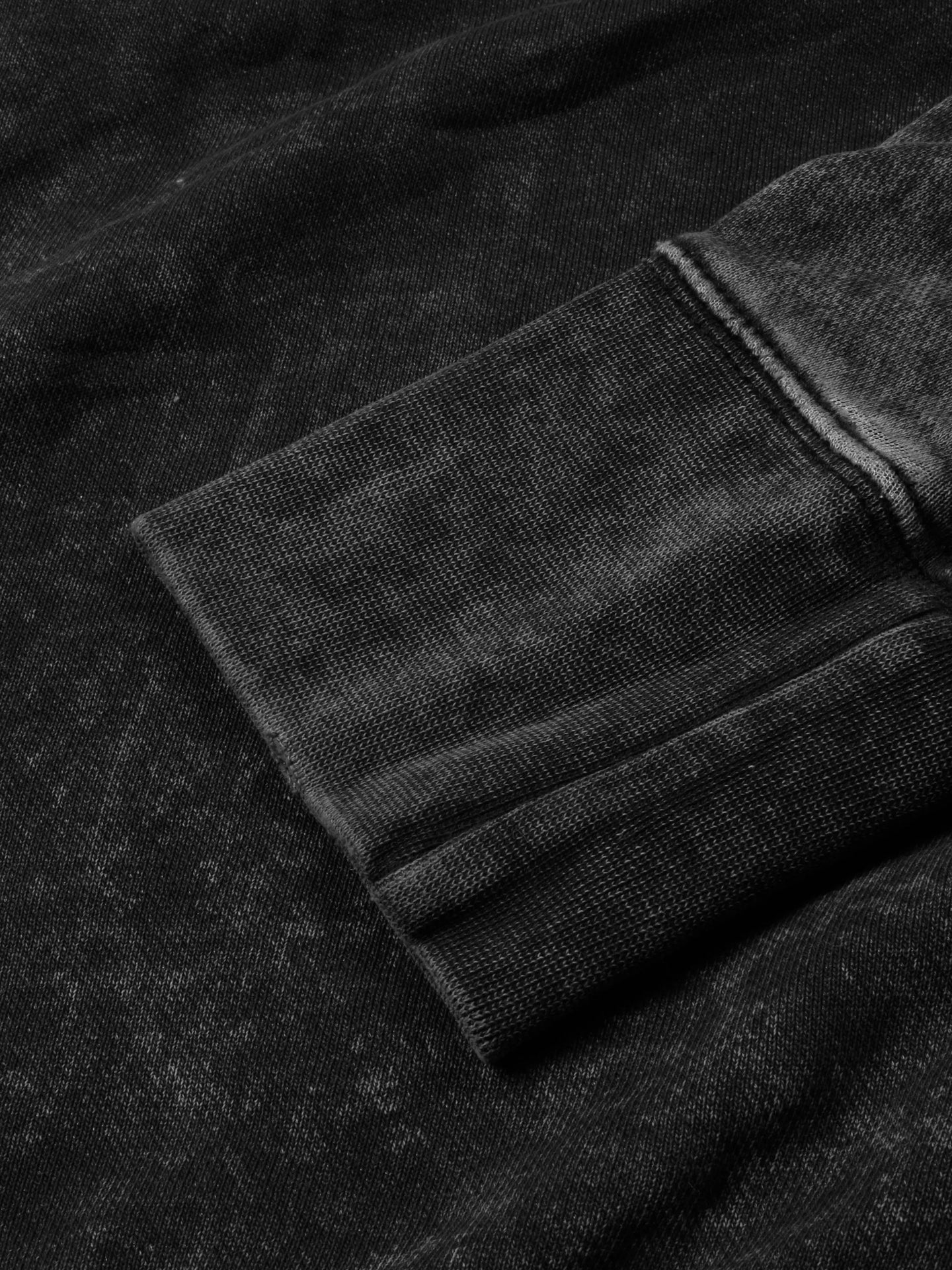 Next Terry Fleece Pullover Hoodie For Ladies Black Faded-SP415