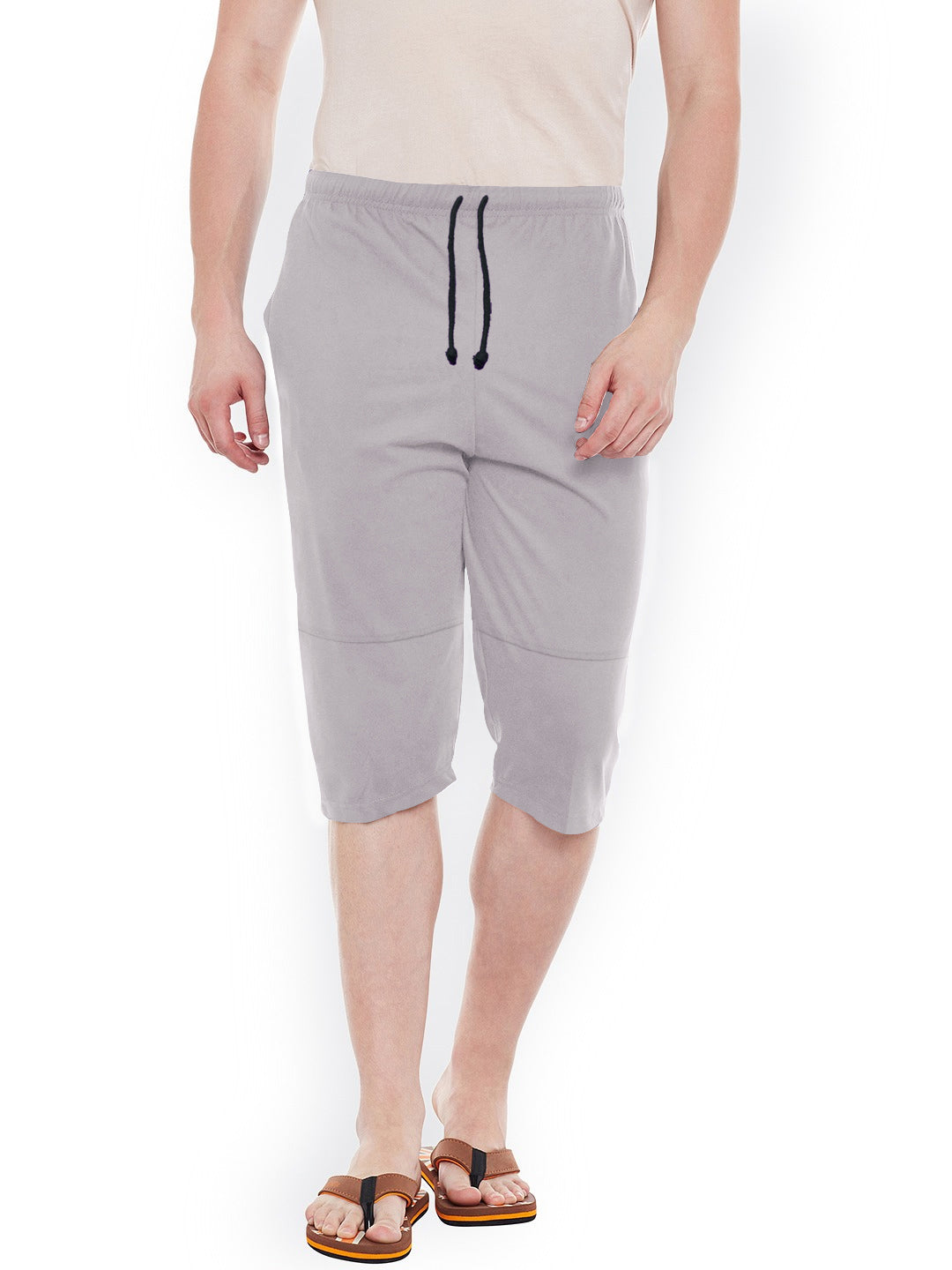 Next Single Jersey Lounge Short For Men-Smoke Grey-BE1147/BR13390