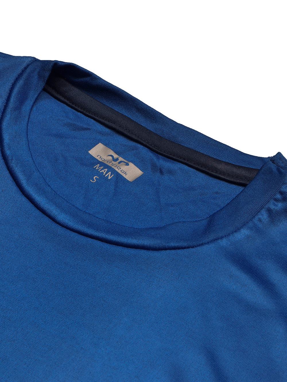 North Peak Crew Neck T Shirt For Men-Dark Blue-BE1298/BR13543
