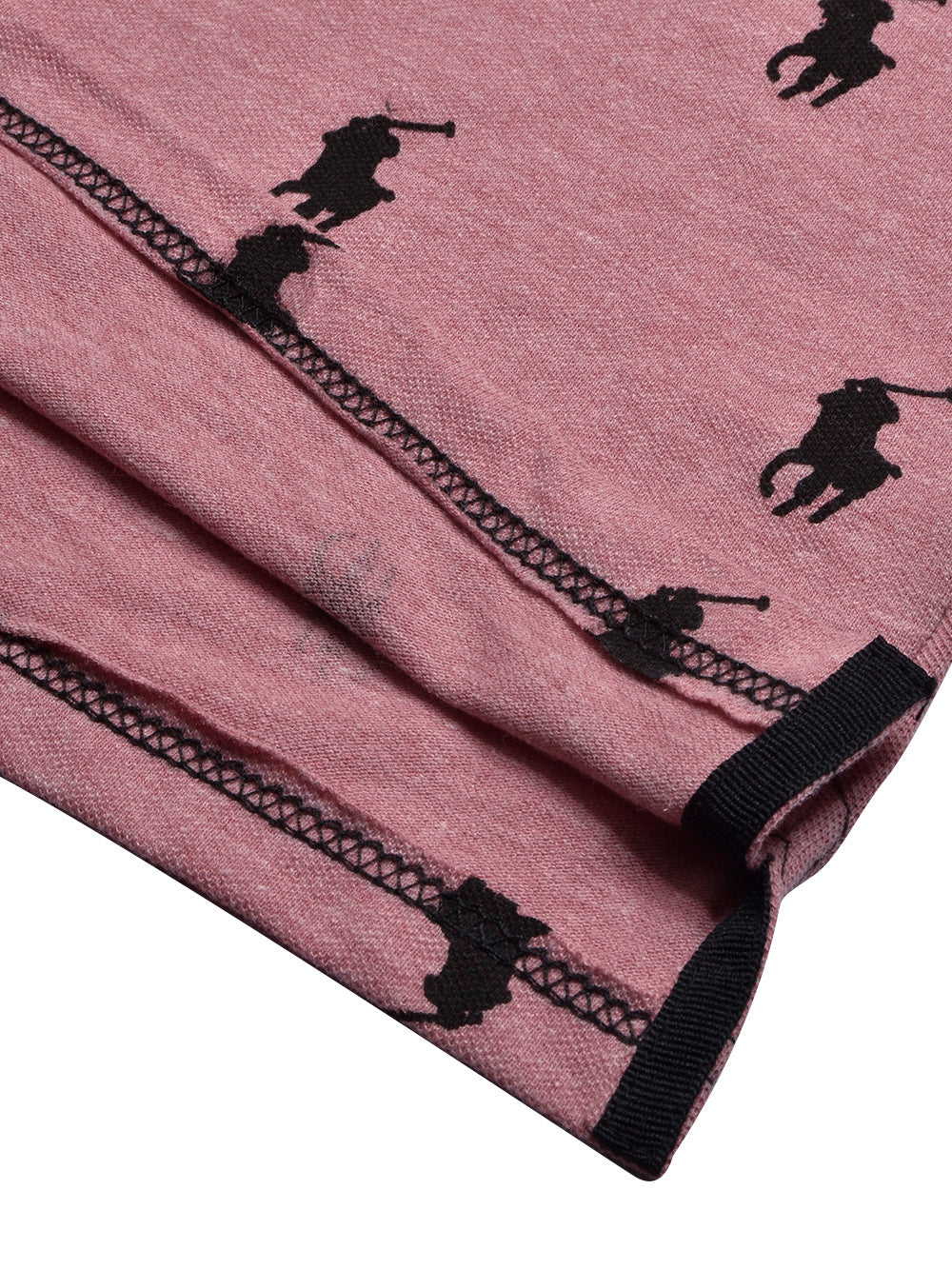 PRL Summer Polo Shirt For Men-Carrot Red Melange-BE770/BR13017