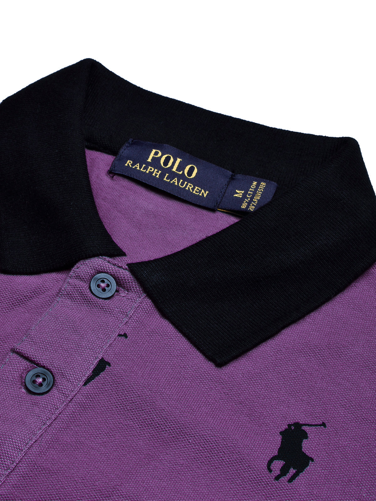 PRL Summer Polo Shirt For Men-Purple with Allover Print-BE749/BR12997