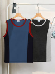 Pack Of 2 ADS Single Jersey Sleeveless T Shirt For Kids-BE3254