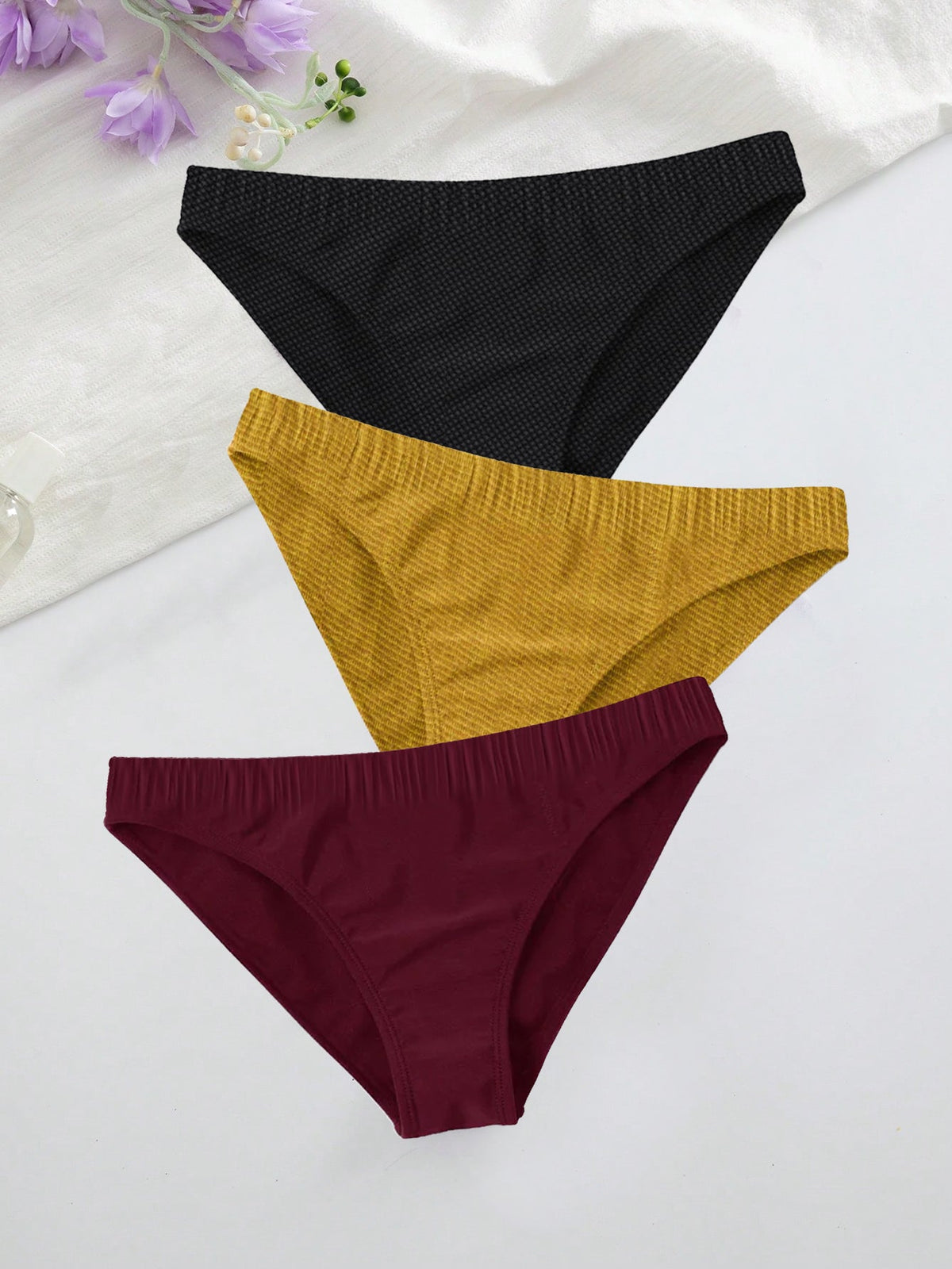 Pack Of 3 Bikini Bottom For Ladies-BE3356/BR15795