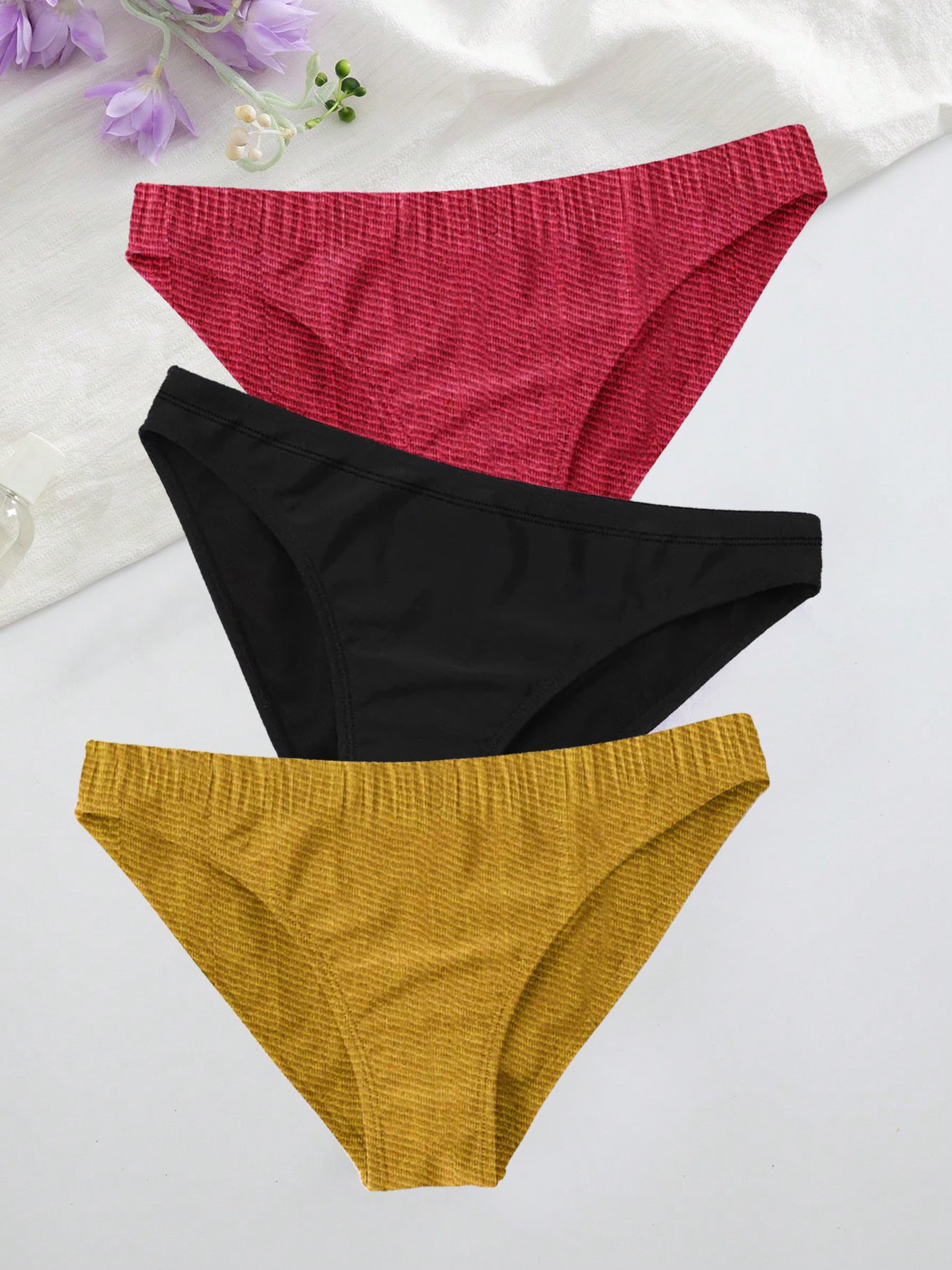 Pack Of 3 Bikini Bottom For Ladies-BE3358/BR15797