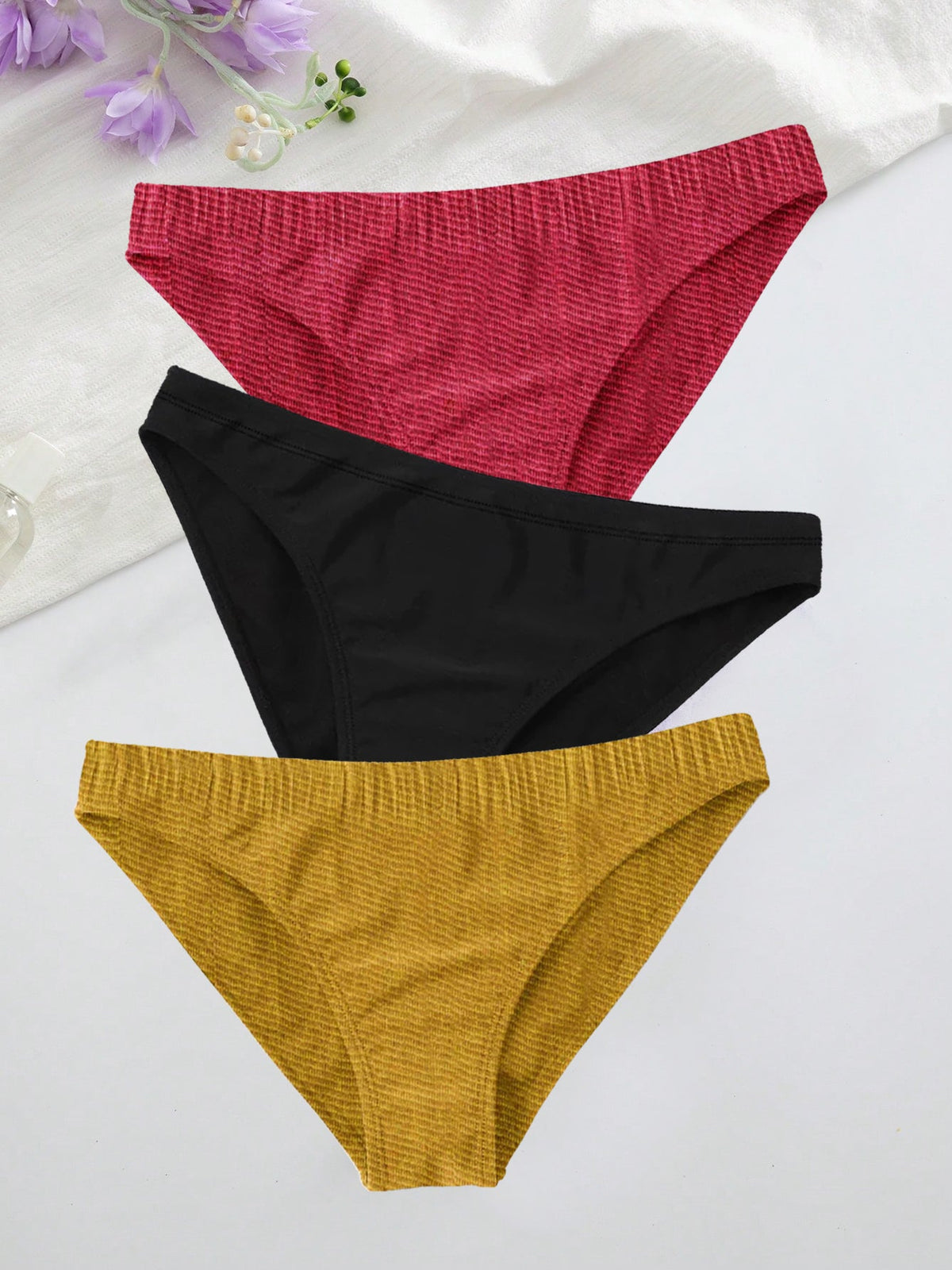 Pack Of 3 Bikini Bottom For Ladies-BE3358/BR15797